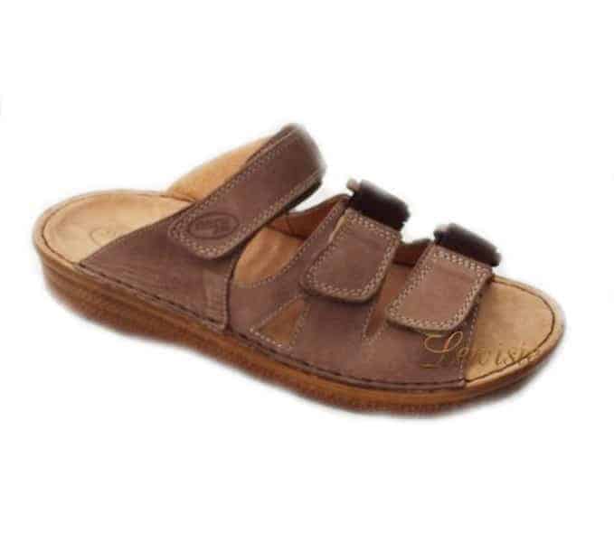 Orto plus 7034-66 hnědá Pánský zdravotní pantofel vel. 43