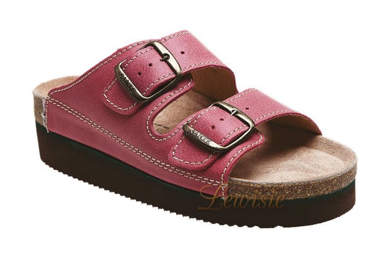 Santé N/25/C30/H/K/CP červená Zdravotní pantofel vel. 35 - 42