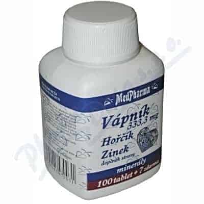 MedPharma Vápník + hořčík + zinek tbl.107