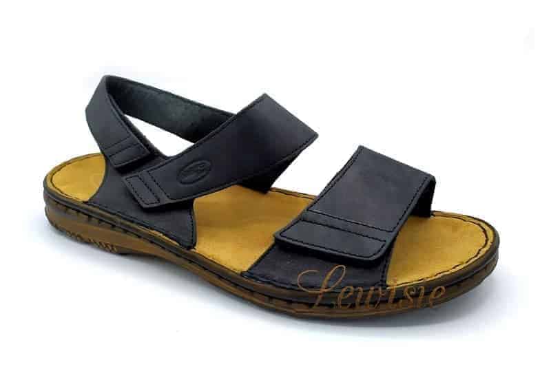 Orto plus 2705-60V černá Pánské zdravotní sandály vel. 42 - 45