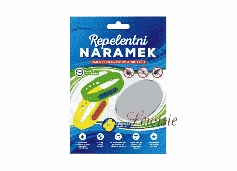Repelentní náramek na komáry a klíšťata