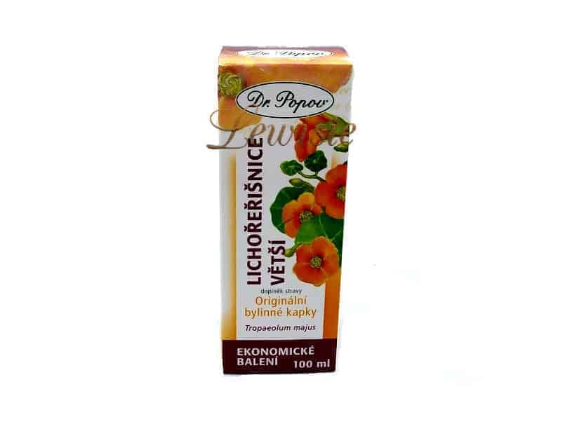 Lichořeřišnice větší Originální bylinné kapky Dr. Popov 100 ml