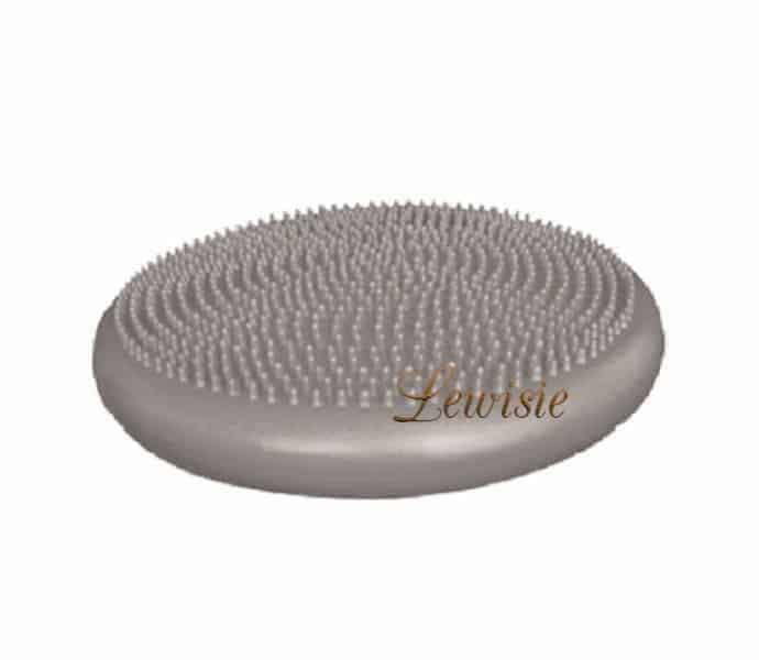 Balanční disk s hroty Qmed - Rehabilitační podložka šedá + hustilka