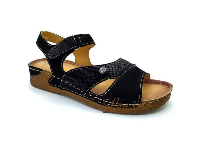 Hilby 713 K01N-01A Black Nubuck Dámský sandál vel. 37 - 40