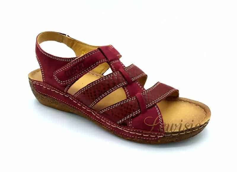 Hilby 853 14N-14A bordó Dámský sandál vel. 37