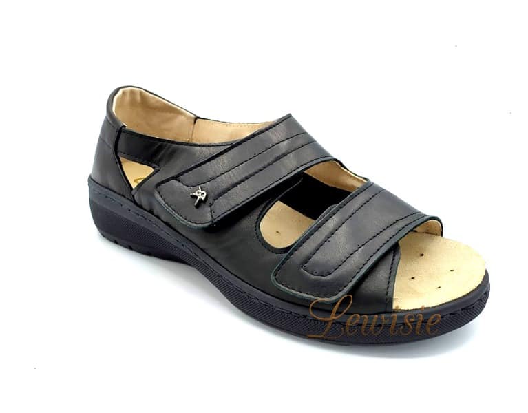 Carya 4866 black Dámský sandál na hallux vel. 38