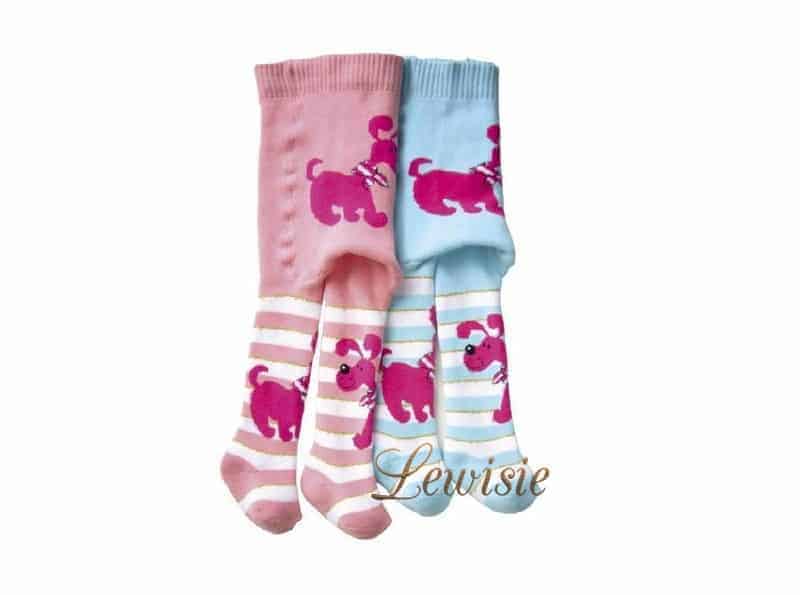 Dětské froté punčocháče Baby ZOO NOVIA pes modrý vel. 68/74
