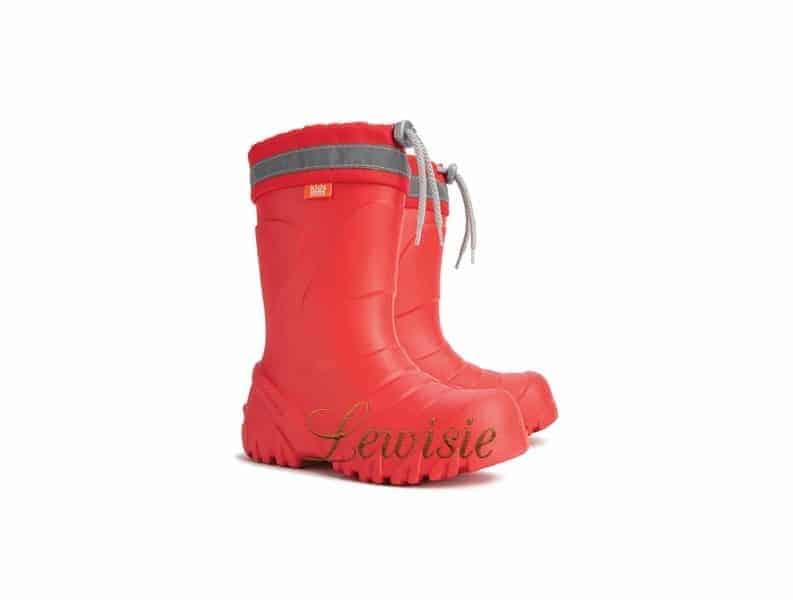 Demar - Mammut Zateplené holínky S 0300 G red vel. 22 - 39