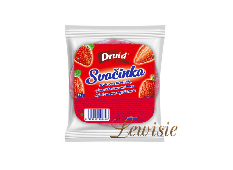 Druid Svačinka - Jogurtová poleva s jahodovou příchutí 22 g
