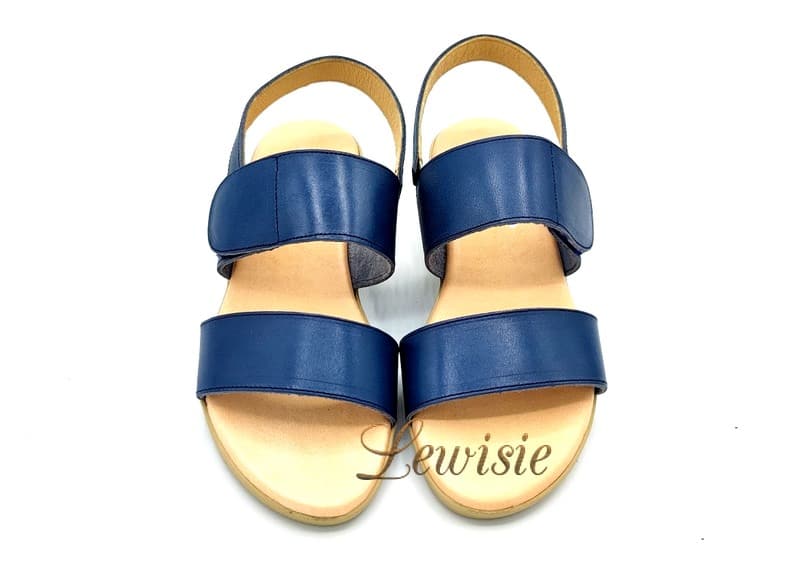 Looke 0571-04 Navy Agata Dámské sandály na klínku vel. 36 - 41 - Obrázek 2
