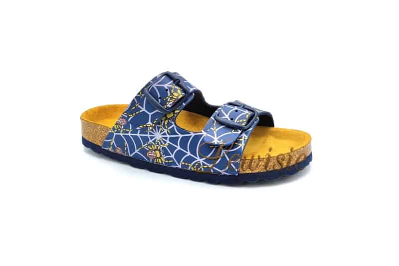 Bio Life 0003 5301 Dorian blue Dětský pantofel Pavouk vel. 31