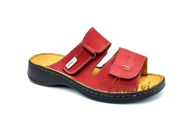 Orto plus 6012 38 Červená Dámský vycházkový pantofel vel. 36 - 39