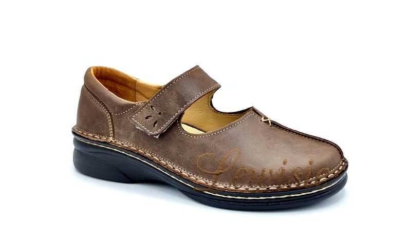 Orto plus 1629-40V Dámská široká obuv hnědá vel. 37