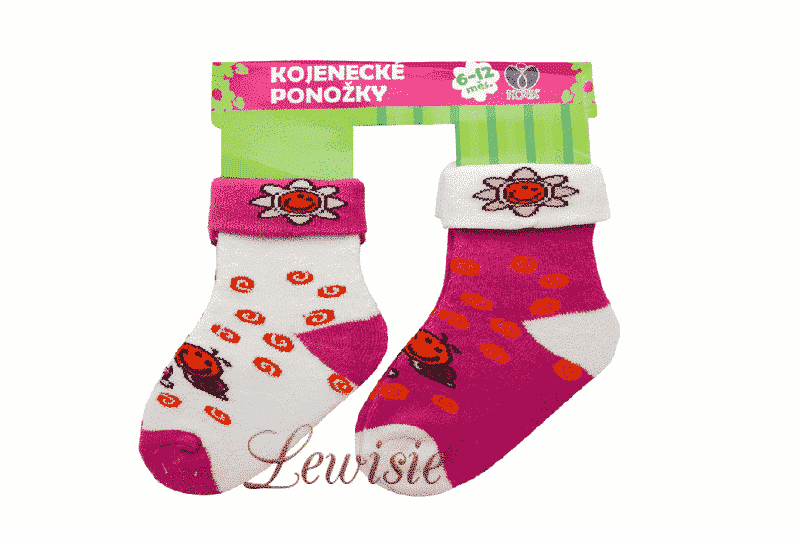 Kojenecké ponožky froté Šnek 2 páry  6 - 12 měsíců