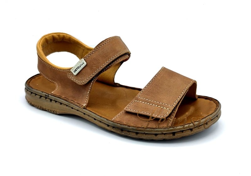 Orto plus 2706-65 hnědá Pánské zdravotní sandály vel. 40 a 46