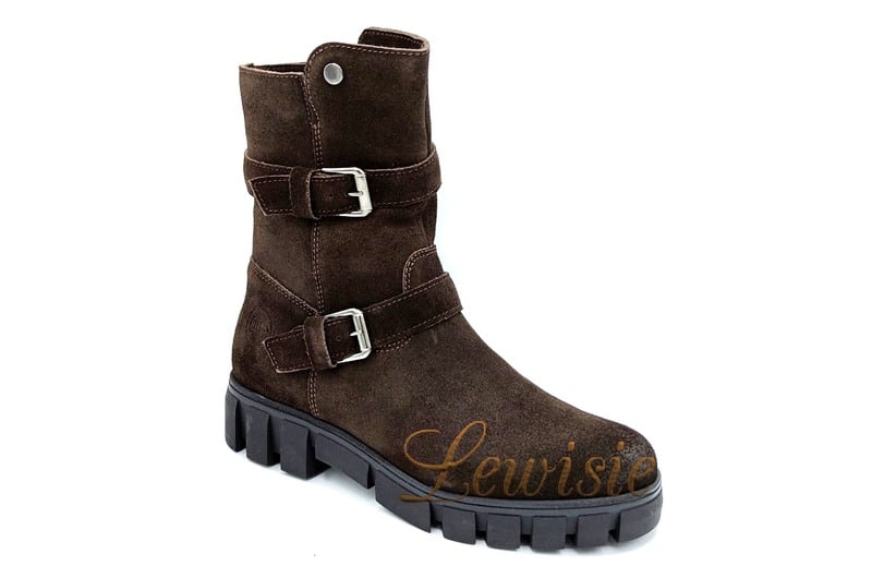 Hilby 1234 Brown Dámské zimní kozačky vel. 37