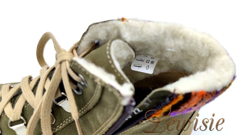 Hilby 750 K21N-B93 khaki Dámská zimní obuv vel. 40 a 41 - Obrázek 4