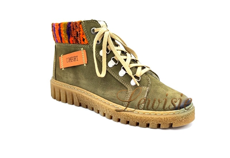 Hilby 750 K21N-B93 khaki Dámská zimní obuv vel. 40 a 41