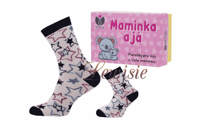 Dárková krabička Hvězdy ponožky - Maminka a já