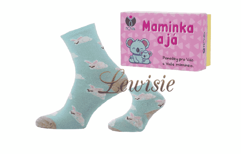 Dárková krabička Králík ponožky - Maminka a já