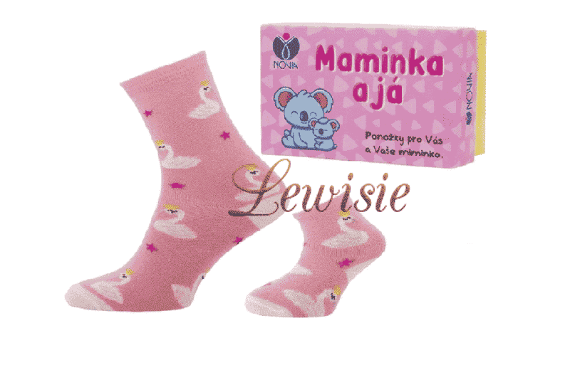 Dárková krabička Labuť ponožky - Maminka a já