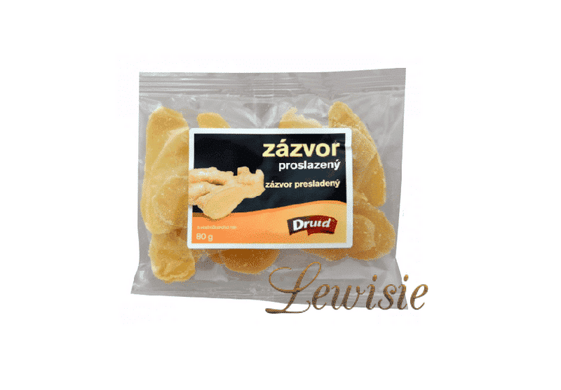 Druid Zázvor proslazený plátky 80 g