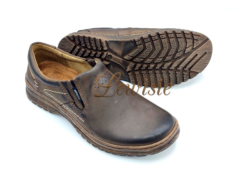 Orto plus 2-869-11 Pánská vycházková obuv hnědá vel. 41 - 45 - Obrázek 3