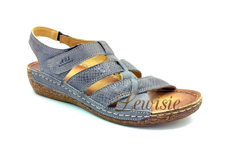 Hilby 853 Gray Nubuck Dámský sandál vel. 39 a 41