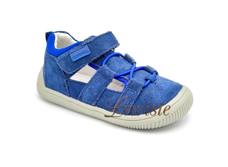 Protetika Kendy denim Barefoot sandály Chlapecká obuv vel. 19 - 35