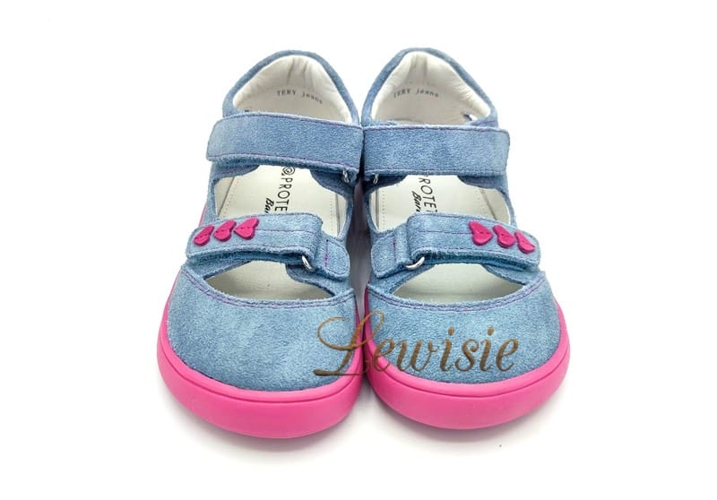 Protetika Tery jeans Barefoot sandály Dívčí obuv vel. 19 - 35 - Obrázek 2