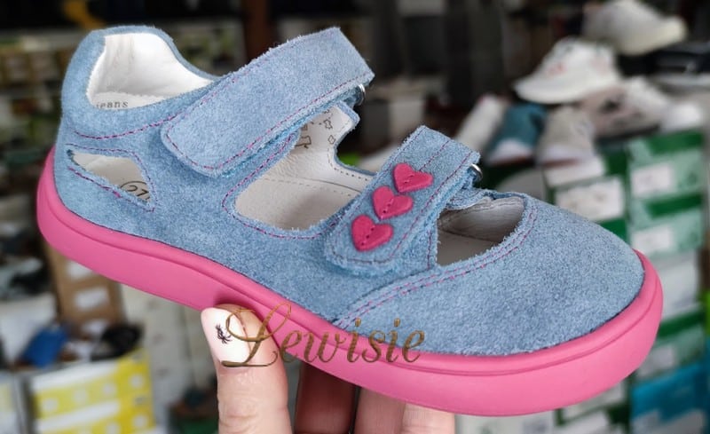 Protetika Tery jeans Barefoot sandály Dívčí obuv vel. 19 - 35 - Obrázek 4