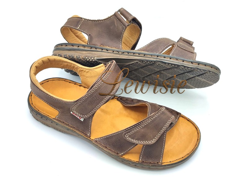 Orto plus 2732-40V hnědá Pánské zdravotní sandály vel. 40 - 46 - Obrázek 3