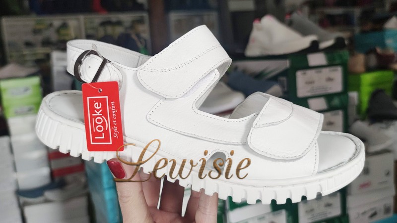 Looke 0995-03 Tallis white Dámské měkké sandály vel. 38 - 41 - Obrázek 2
