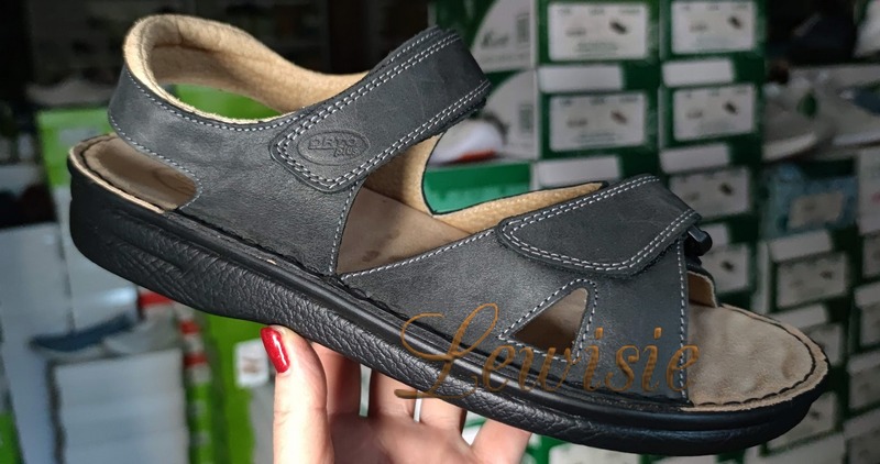 Orto plus 7032-60V černá Pánské zdravotní sandály vel. 45 - Obrázek 3