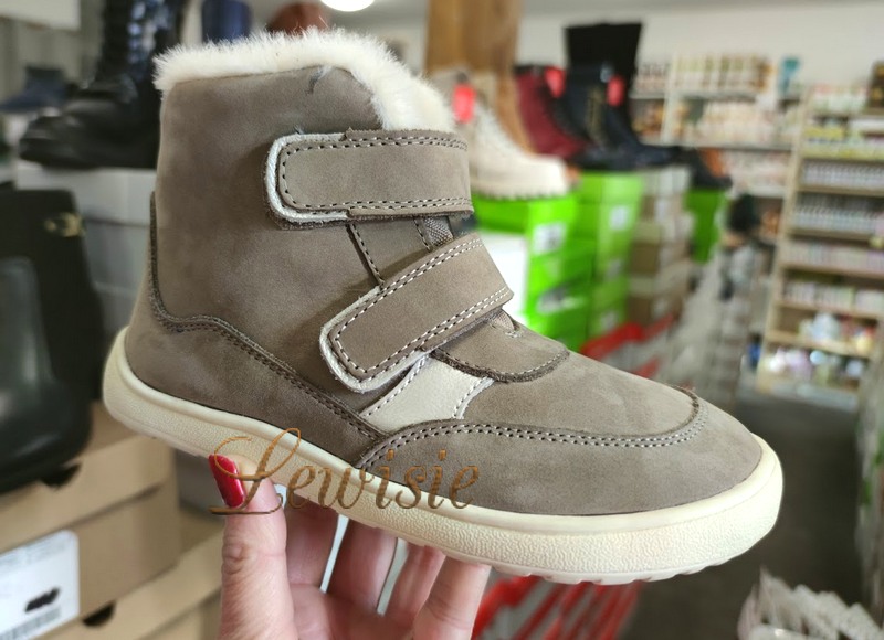 Protetika Kesy taupe Barefoot Zimní dětská obuv vel. 21 - 36 - Obrázek 2