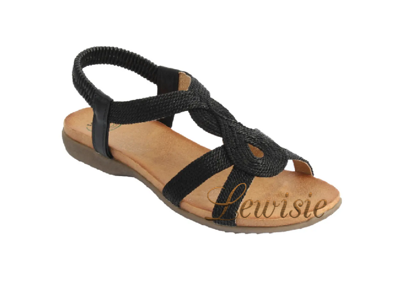 Santé CR/70080 Nero Dámské sandály black vel. 37 - 41