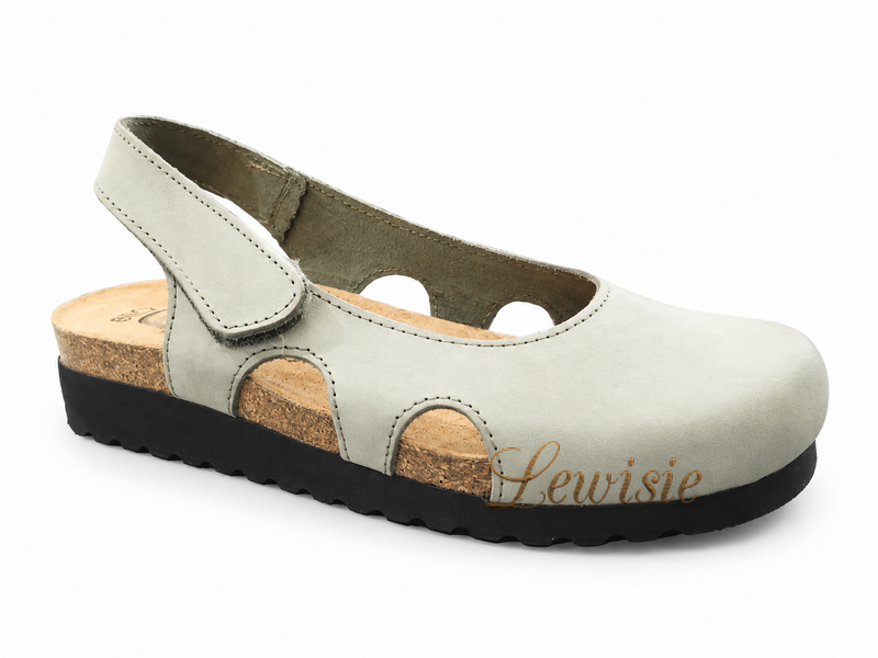 Bio Life 0837 714 Riva Dámská kožená obuv Khaki vel. 37 - 39